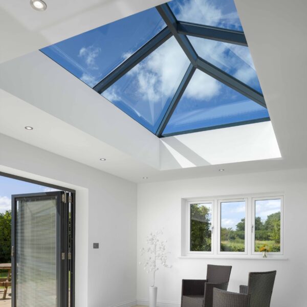 Roof lantern in modern room